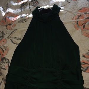 Dark Green Formal Dress, Size 10, fully lined.